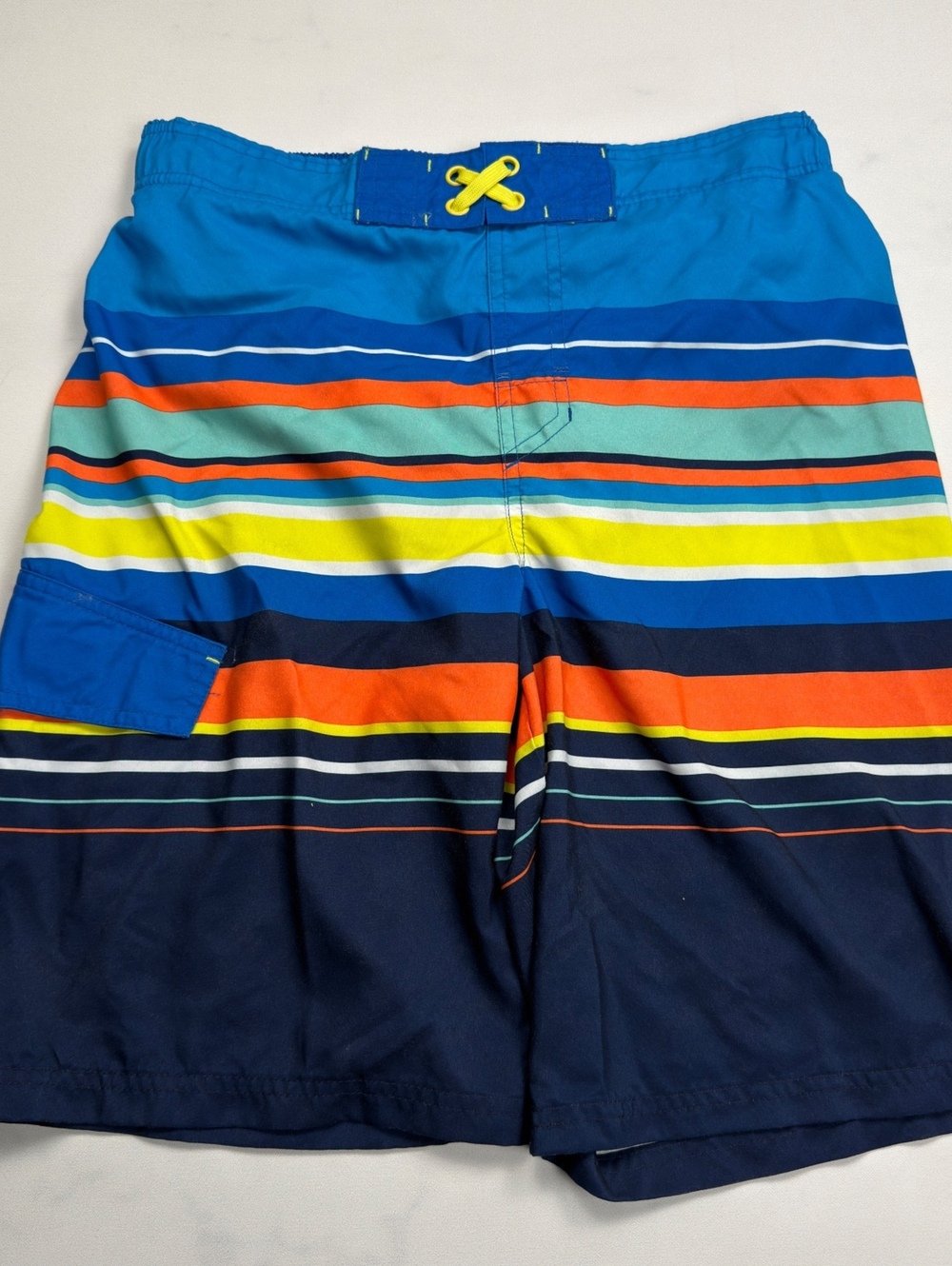 Cat & Jack Swim Trunks Striped Cargo Pocket - Boys XL HUSKY